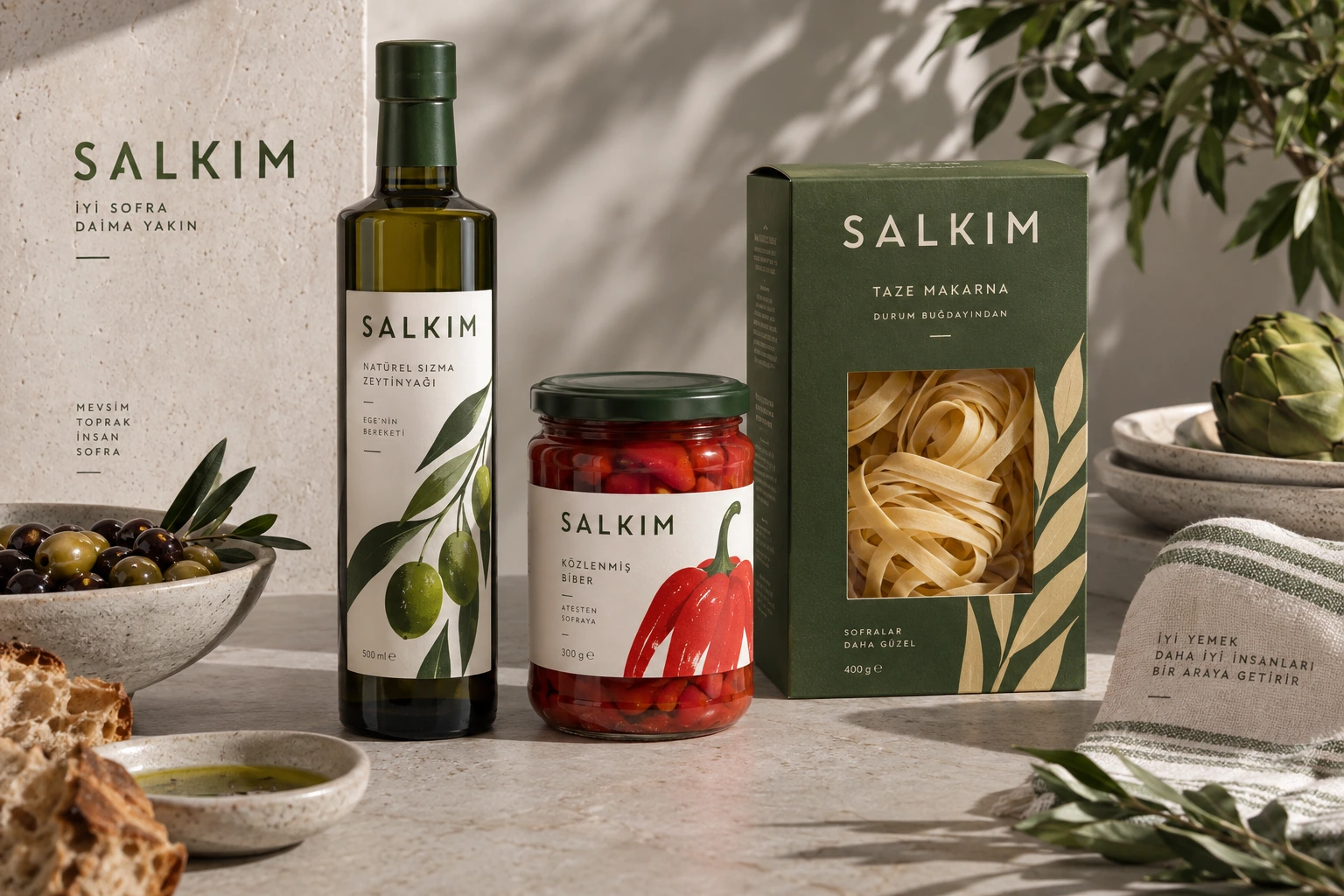 SALKIM — Etiket & ürün serisi konsept çalışması