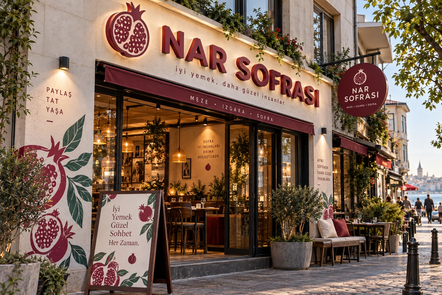 NAR SOFRASI — Tabela & cephe konsept çalışması