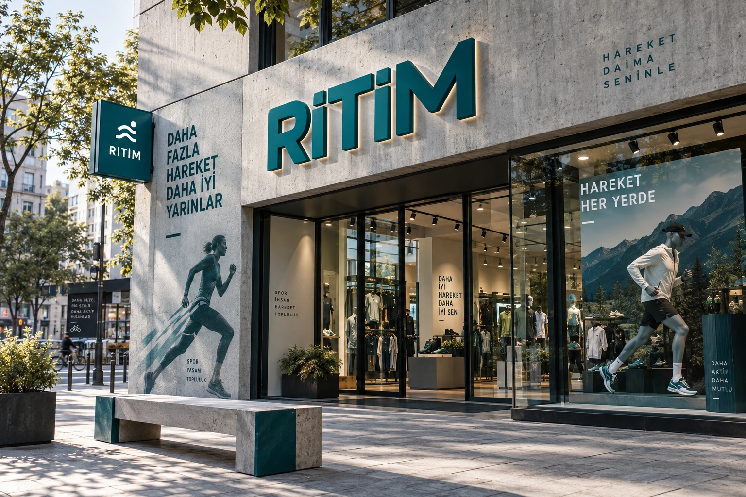 RİTİM — Tabela & cephe konsept çalışması