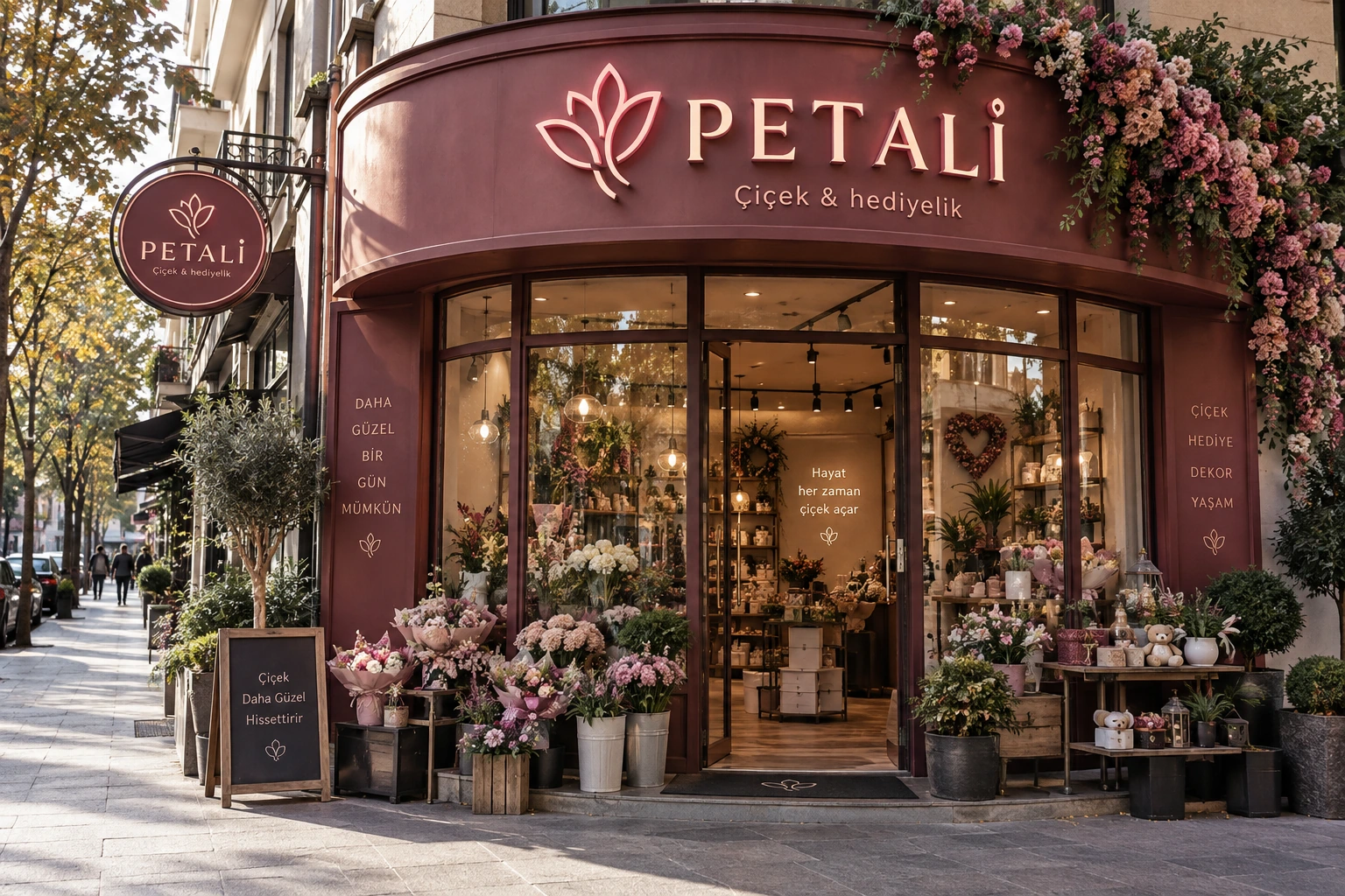 PETALİ — Tabela & cephe konsept çalışması