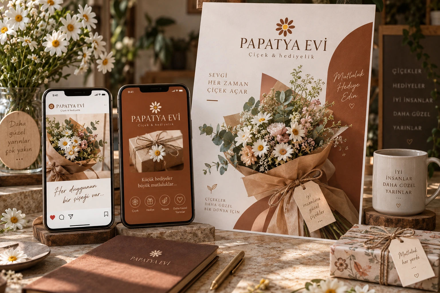 PAPATYA EVİ — Sosyal medya tasarımı konsept çalışması